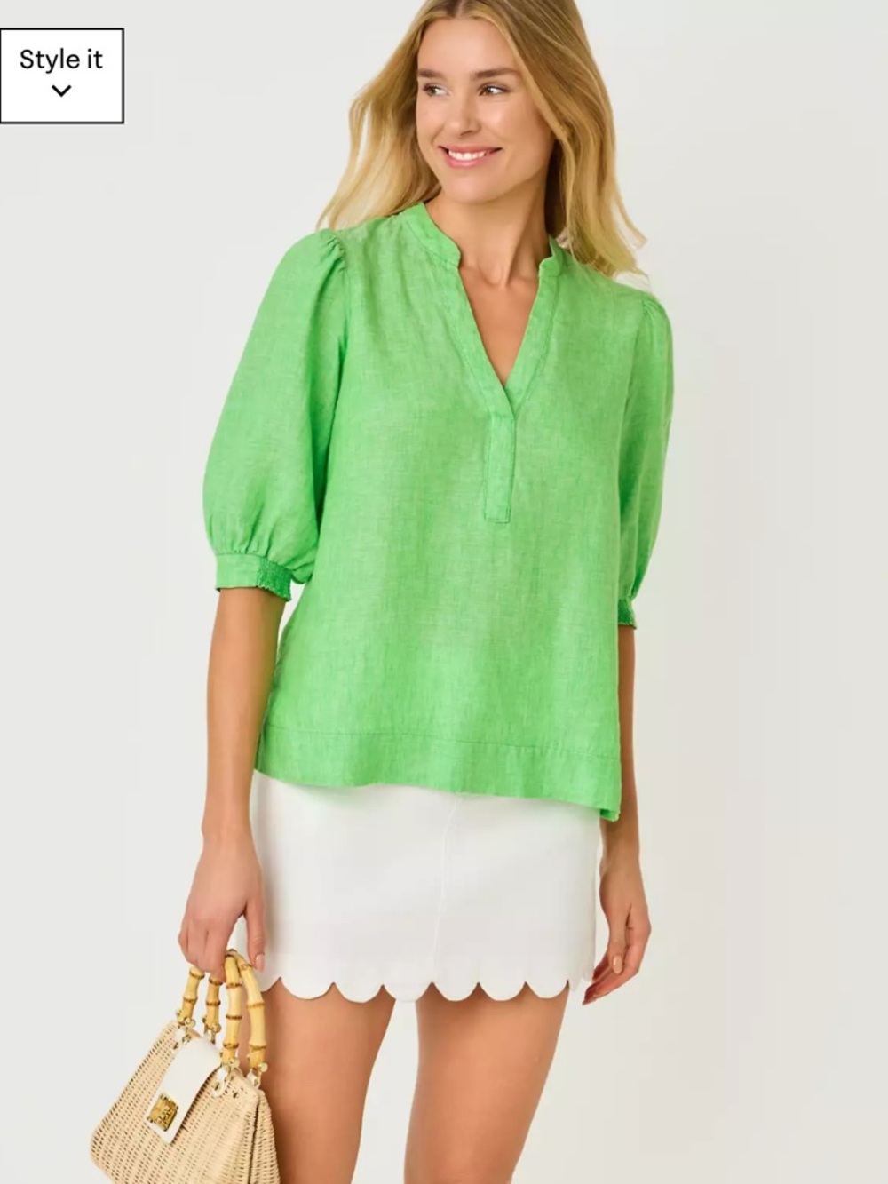 Lilly Pulitzer Mialeigh Linen Top
